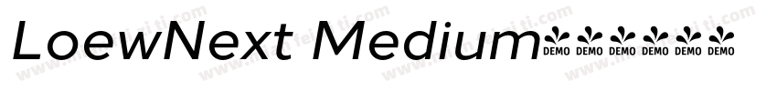 LoewNext Medium字体转换